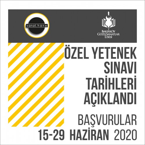 Bakırköy Güzel Sanatlar Lisesi Özel Yetenek Sınavı 2020 