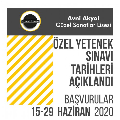 AVNİ AKYOL GÜZEL SANATLAR LİSESİ YETENEK SINAVI BAŞVURU VE SINAV TARİHLERİ